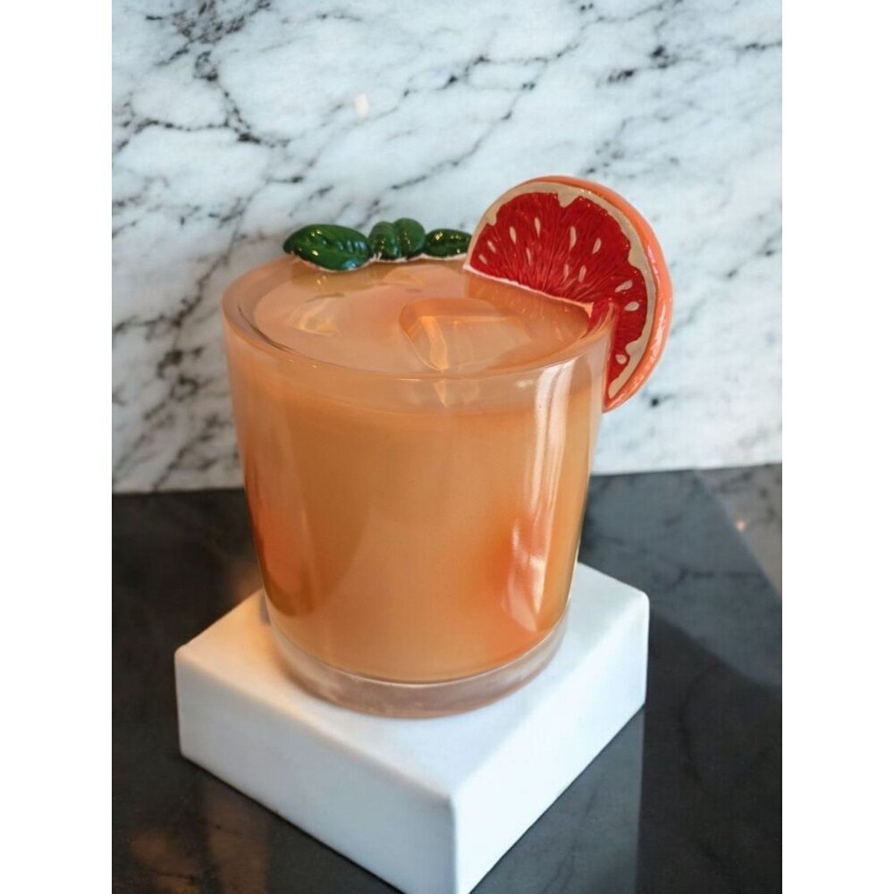 New Wood Green LRG Mai Tai Glass Drink Bar Beverage Cocktail Figure Sculpture